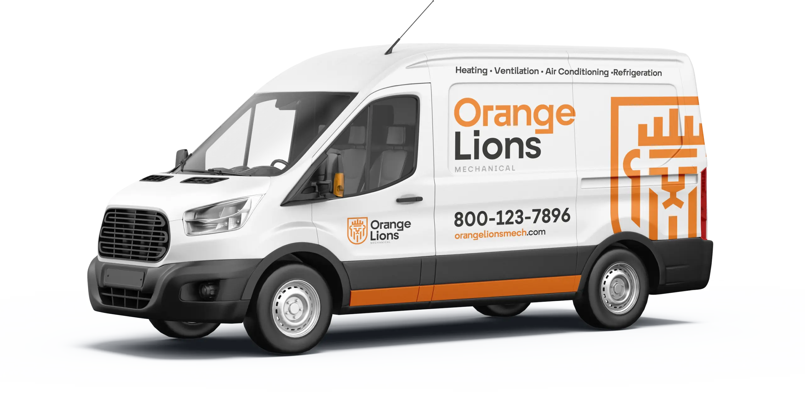 Orange Lions Mechanical service van